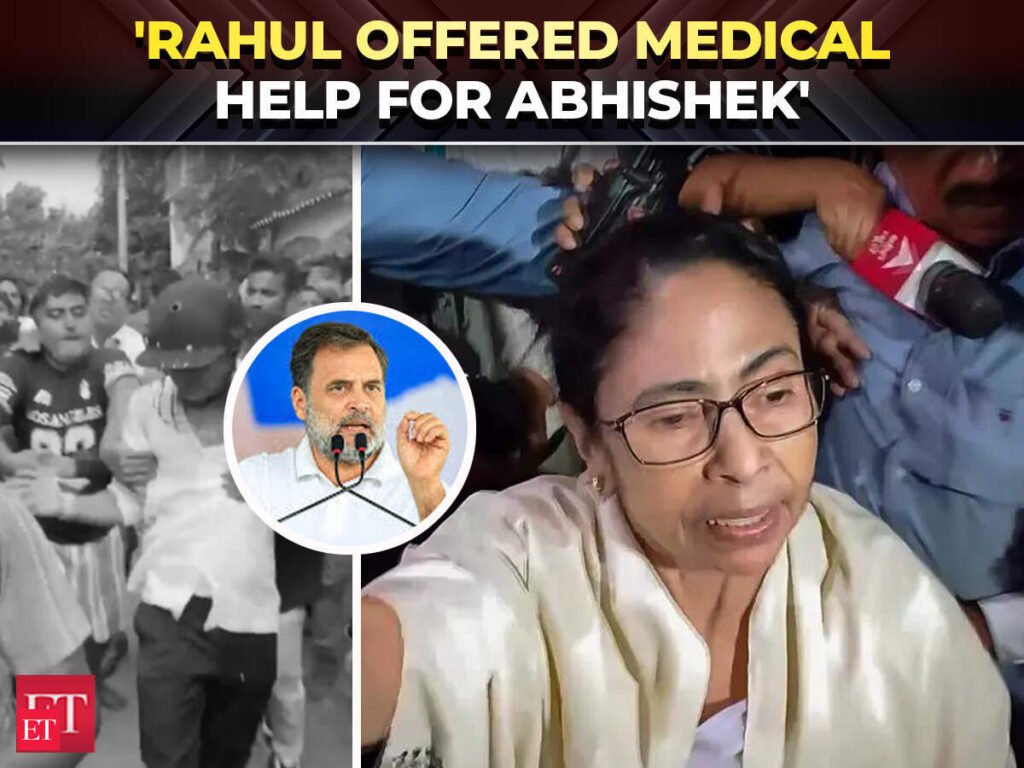 ‘Rahul Gandhi called me’: Mamata claims LoP’s offer to airlift Abhishek to Hyderabad for treatment – The Economic Times Video