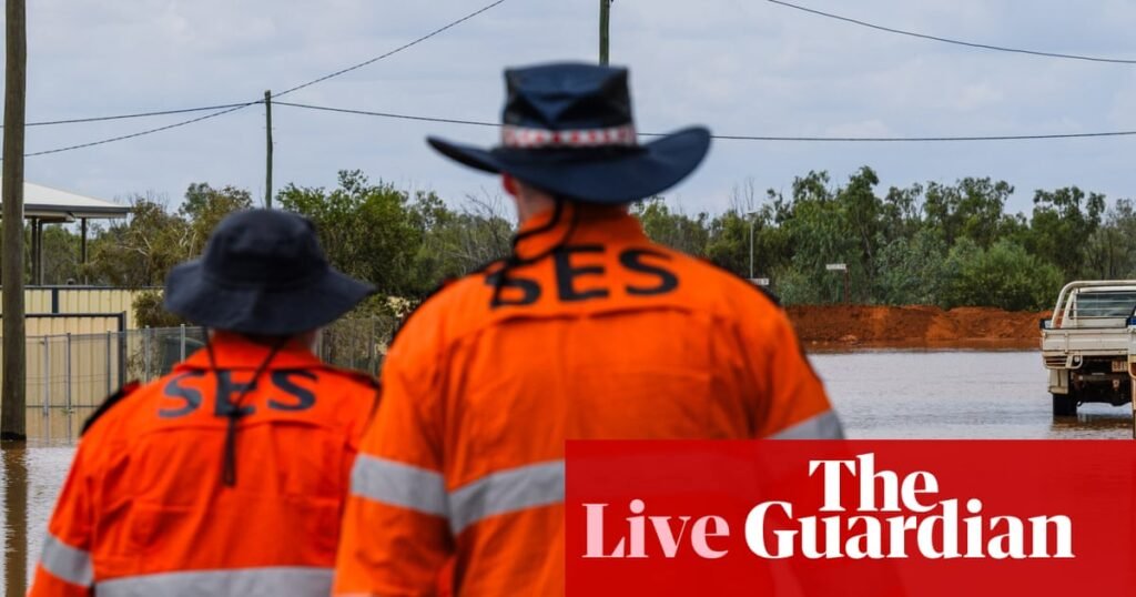 Australia news live: flash flooding hits Queensland roads; $57bn of Victoria infrastructure threatened by climate hazards | Australia news