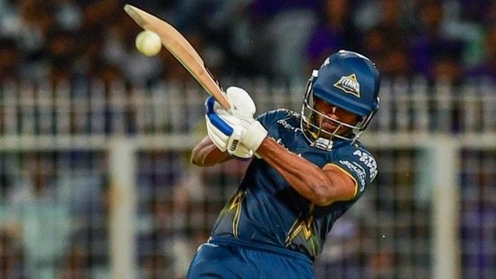 Sai Sudharsan reacts after breaking Chris Gayle’s 13-year-old IPL record