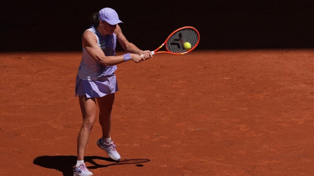 Erratic Swiatek reaches French Open round three