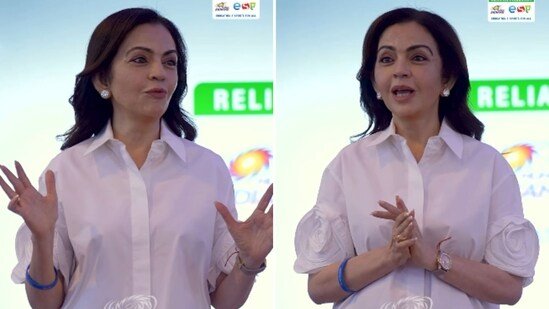 Nita Ambani channels simplicity and elegance with her dress at special ESA match day | See video