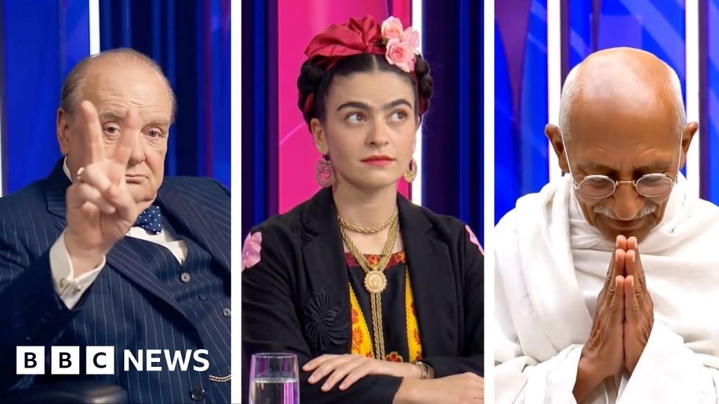 AI versions of Churchill, Kahlo and Gandhi on Question Time