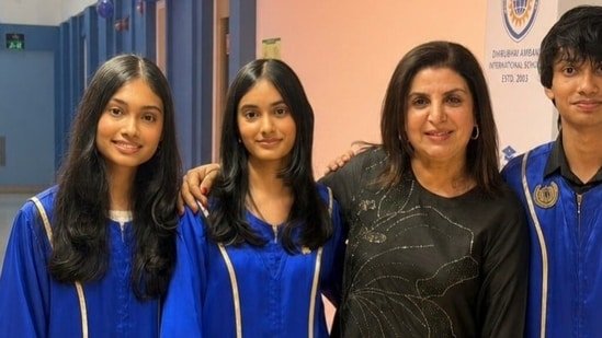 Farah Khan’s triplets have graduated high school, check out her cute Insta post, ‘Don’t know which is tougher…’