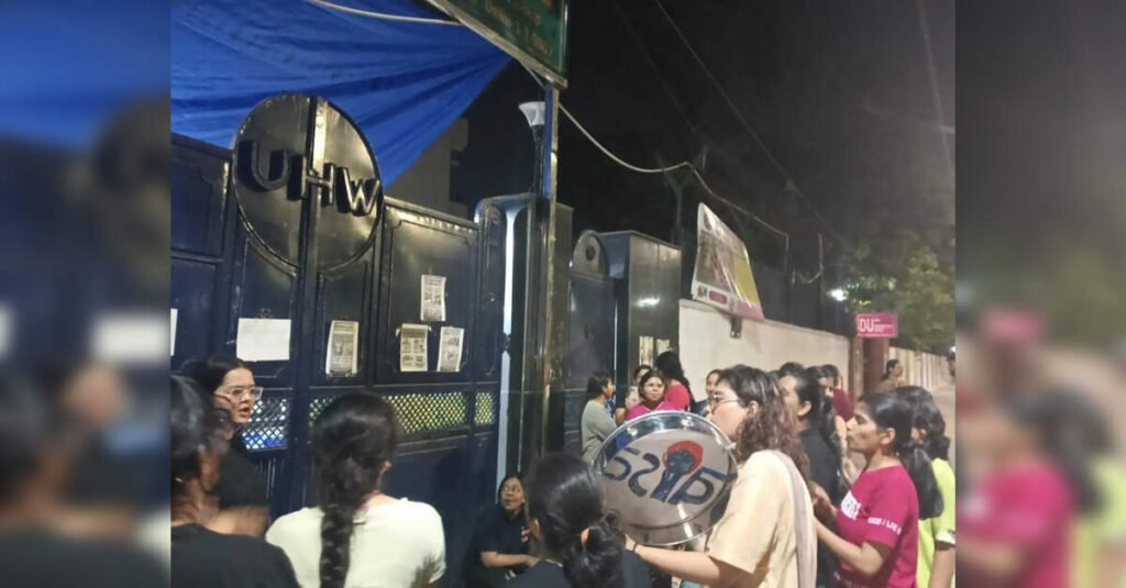 Midnight Sit-in Protest at Delhi University Hostel Over Evictions and Extortion, ETEducation