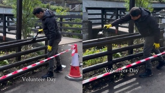 ‘This day is my favourite’: Indian man praises UK corporate culture after painting zoo railings with colleagues