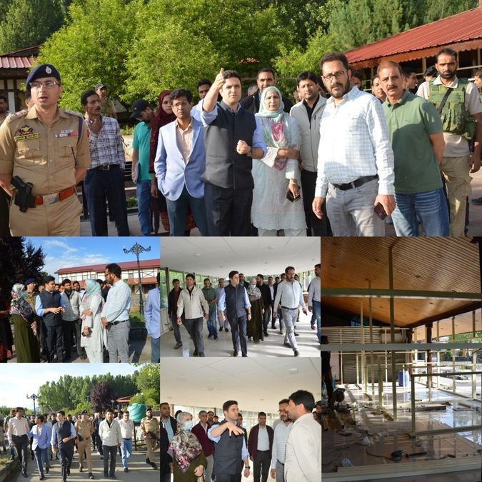 DC Budgam visits Railway Station Nowgam, reviews preparedness for SANJY-2026