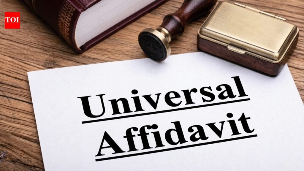 ‘Universal affidavit’ format to simplify access to public services | Ahmedabad News