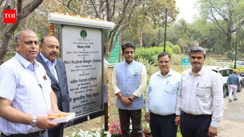 NDMC makes drinking water free at all 38 water ATMs across Delhi amid heatwave from June 2 | Delhi News