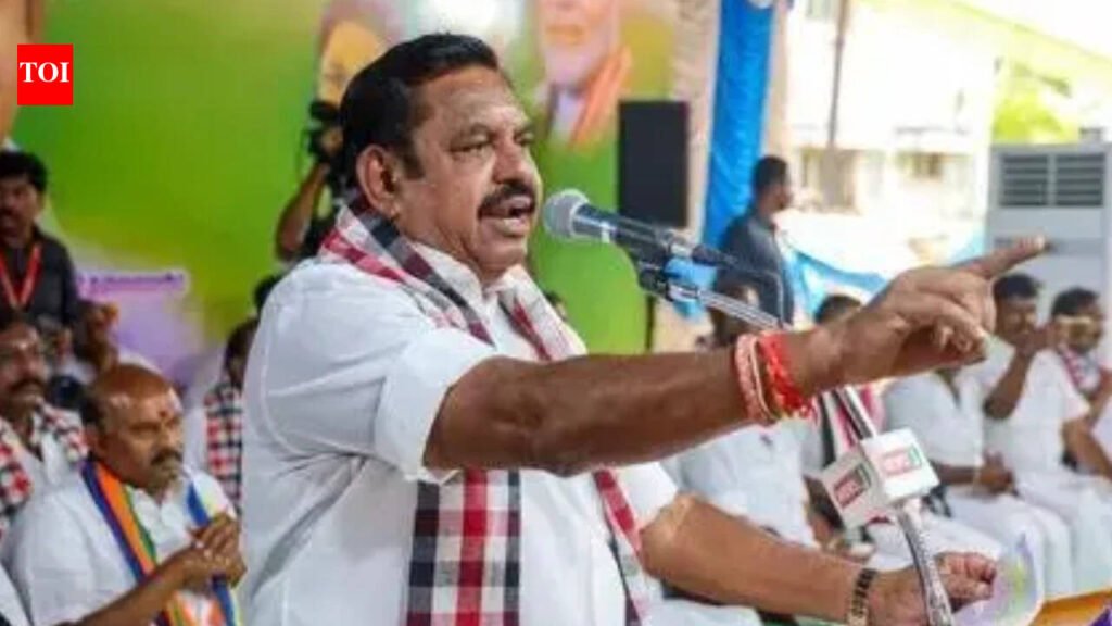 EPS slams internal detractors, says attempts to weaken AIADMK will fail | Chennai News
