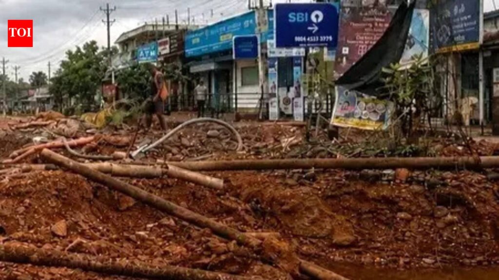 Excavator damage underground water pipelines, leads to water crisis in Vidyanagar and MES College areas | Goa News
