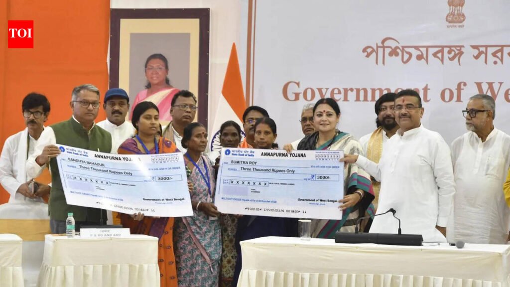 28 lakh women get Rs 3,000 each under Annapurna Yojana on day 1 | Kolkata News