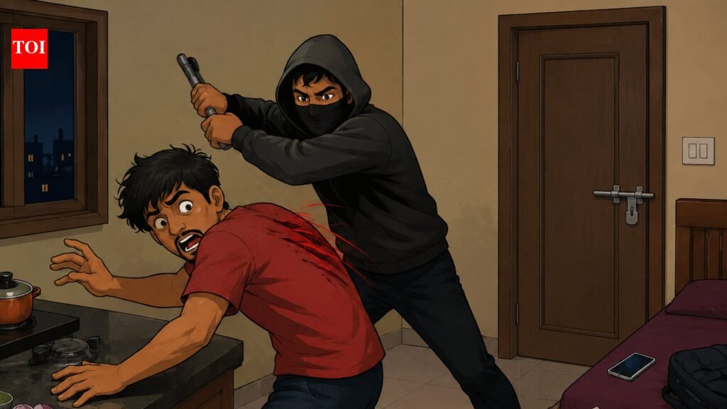 Robber attacks delivery agent, flees with cash & phone | Bengaluru News