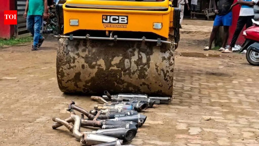 Sivasagar traffic cops fine bikers for modified silencer use | Guwahati News