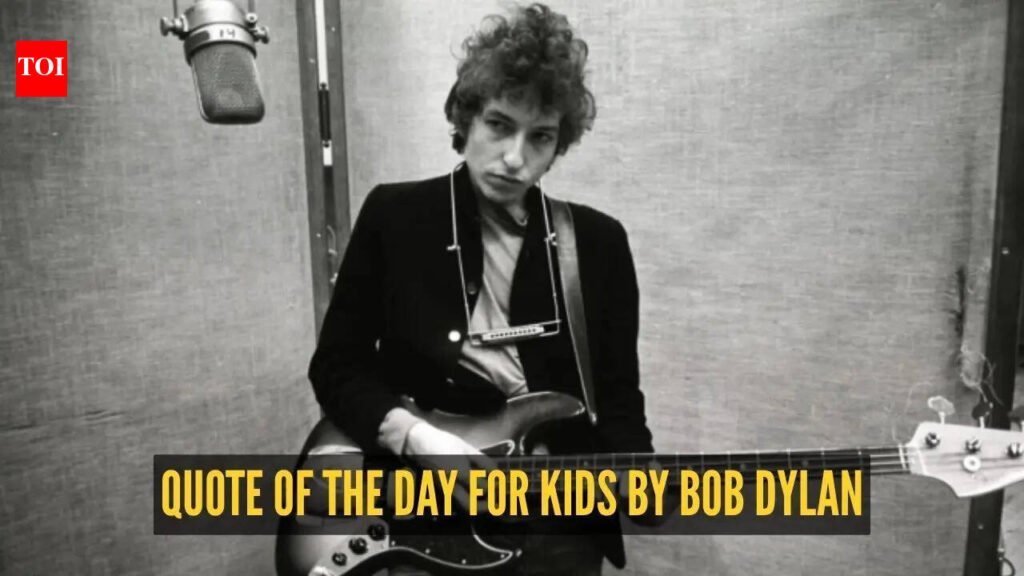 Bob Dylan Quotes For Kids: Quote of the day for kids by Bob Dylan: “What’s money? A man is a success if he gets…”