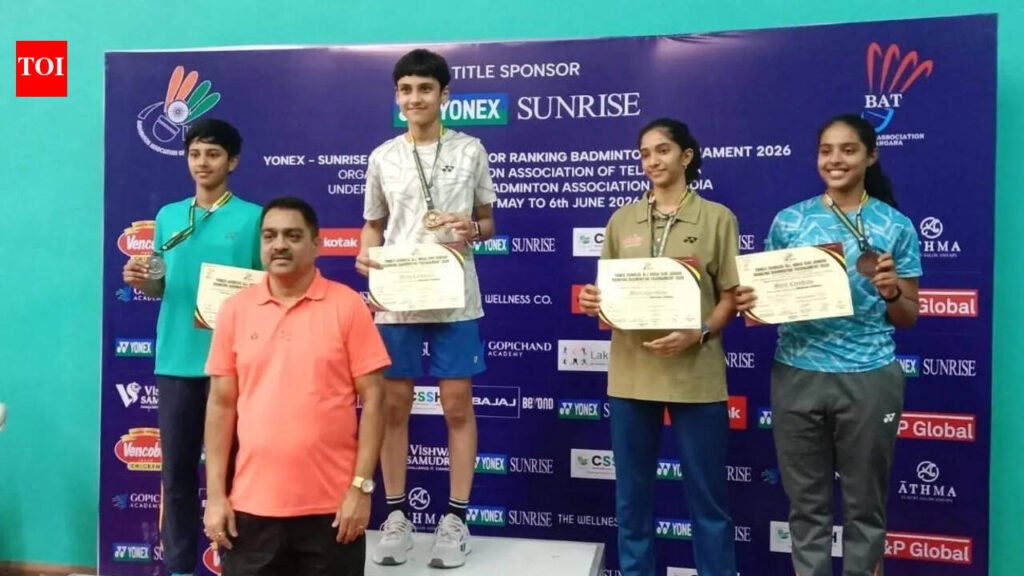 Jaipur shuttler Anvi Rathore crowned Under-15 girls singles champion at All India Sub-Junior Ranking Badminton tournament in Hyderabad | Jaipur News