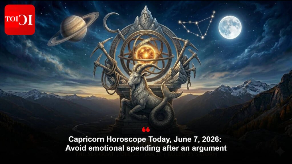 Capricorn Horoscope Today, June 7, 2026: Avoid emotional spending after an argument