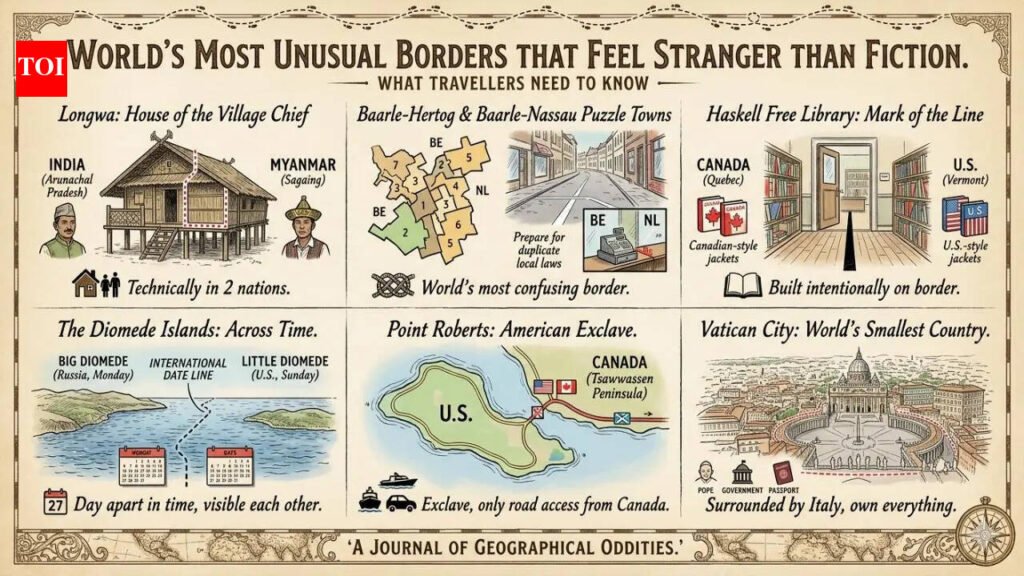 World’s most unusual borders that feel stranger than fiction; what travellers need to know
