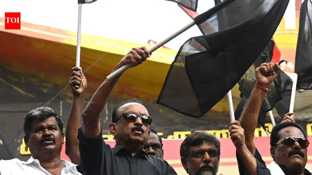 MDMK chief Vaiko detained during black flag protest against Tamil Nadu Governor over Thiruvalluvar saffron robe | Chennai News