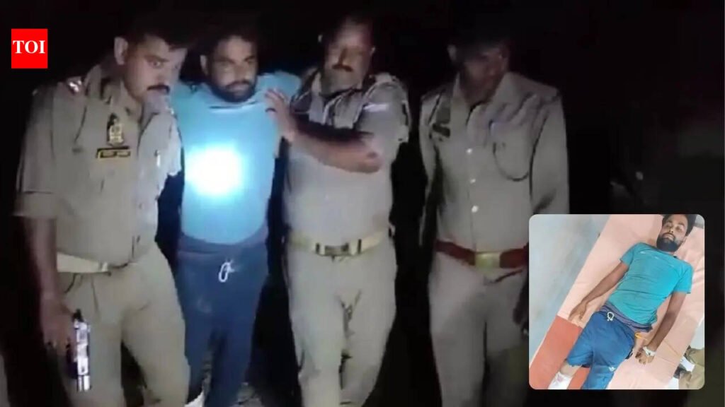 Dowry death accused held after encounter in UP’s Kheri | Lucknow News