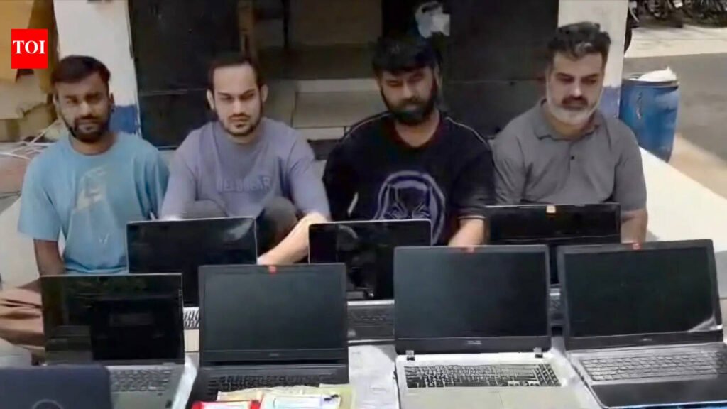 Fake call centre targeting foreigners busted, 4 arrested | Vadodara News