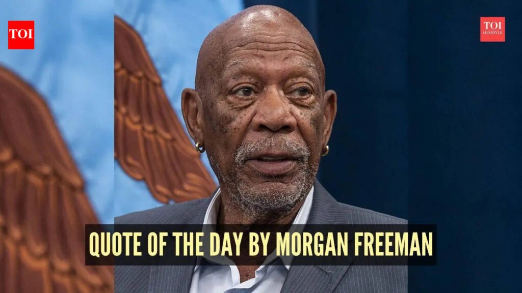 Quote of the day for kids by Morgan Freeman: “If you live a life of make-believe, your life isn’t worth anything until you do something that…”