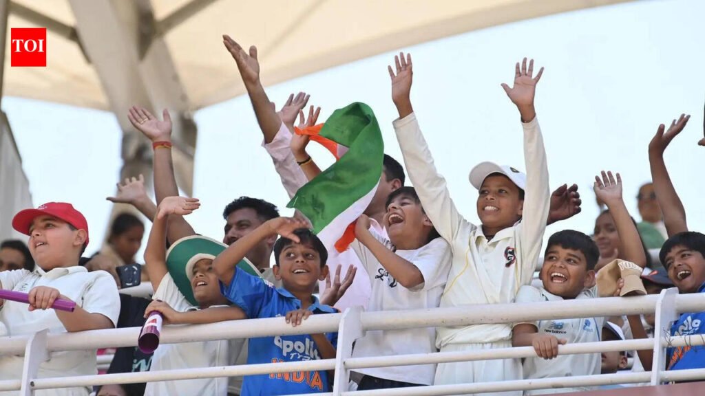 1,000 Barnala students watch their first Test as India thrash Afghanistan | Chandigarh News