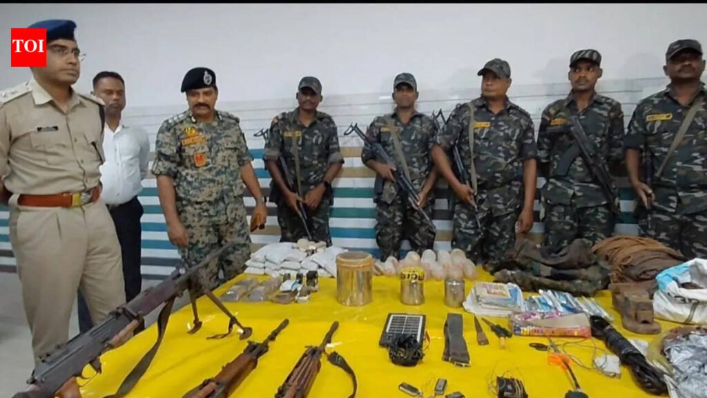 Arms cache seized in joint raid on C’garh border | Bhubaneswar News