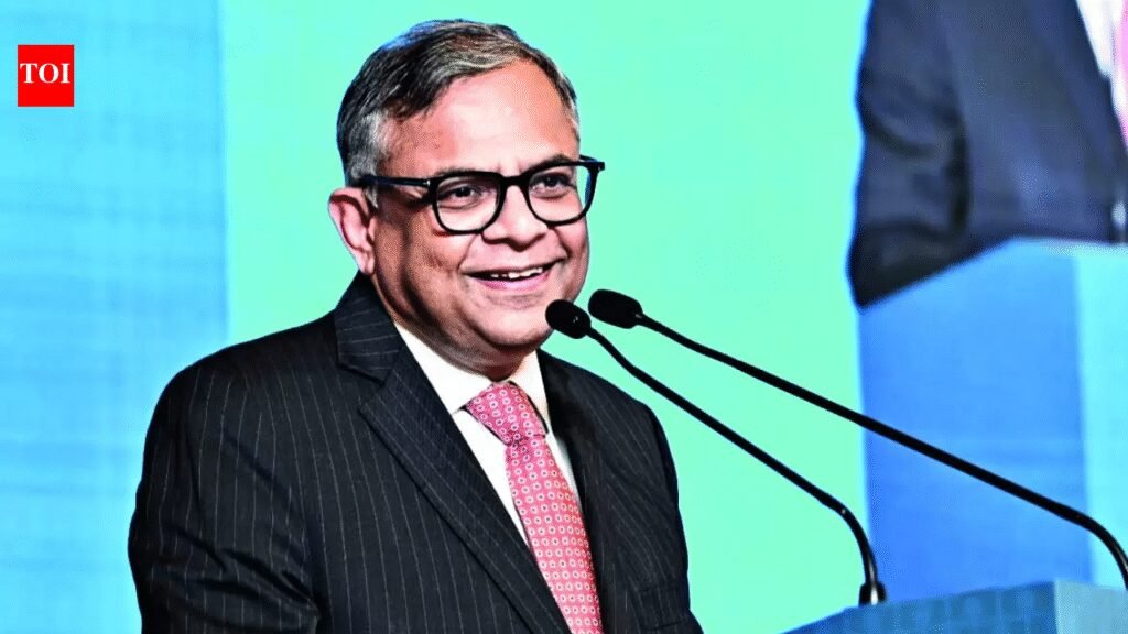 TCS chairman N Chandrasekaran says company has no layoff plans, but adds: If HR department has a metric on …