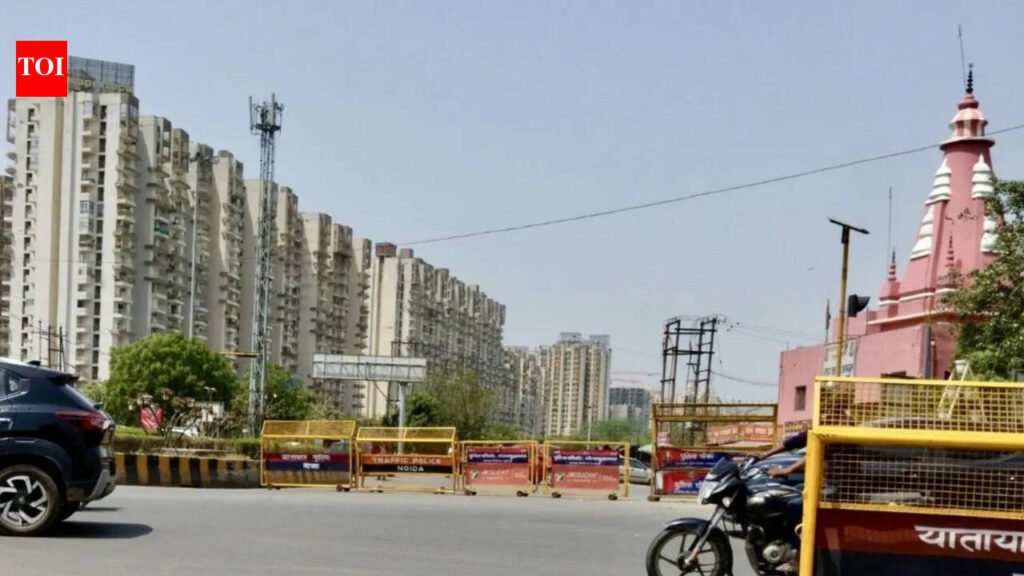 Barriers near Gr Noida West roundabout force long detours | Noida News