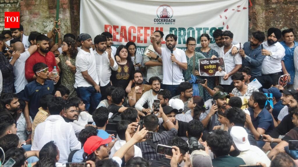 Haryana guest teacher suspended days after joining Cockroach Janta Party protest in Delhi | Delhi News
