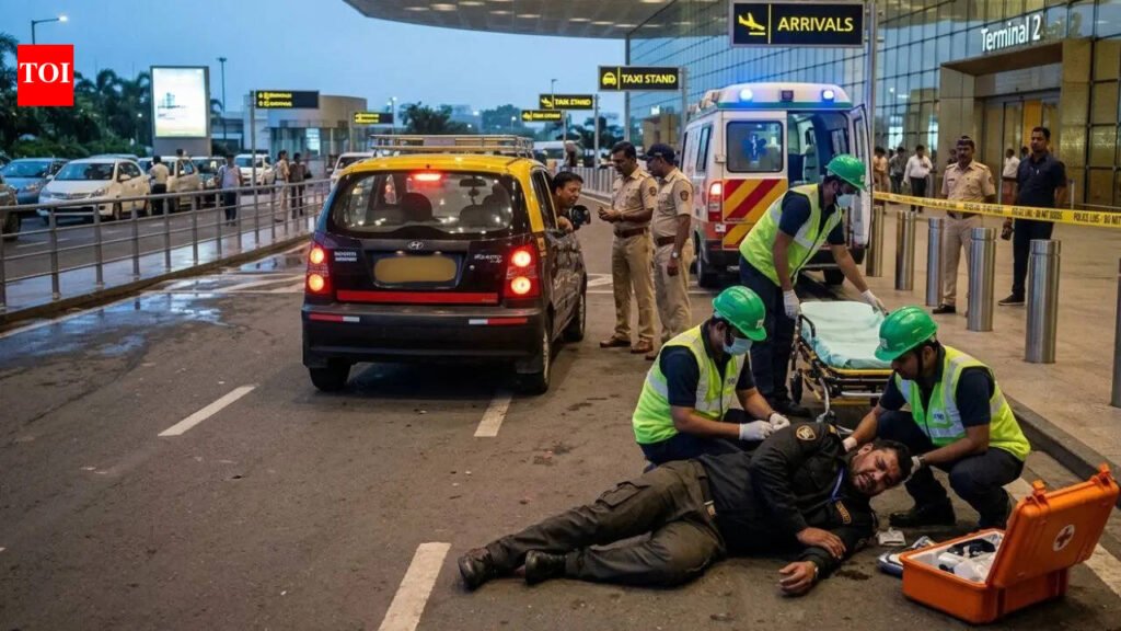 Bouncer critical after cab drags him at Mumbai airport; driver booked | Mumbai News