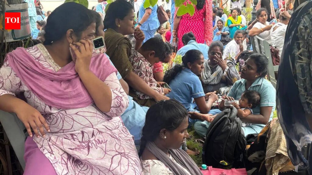 NUHM nurses, doctors protest over pending salaries in Chennai | Chennai News