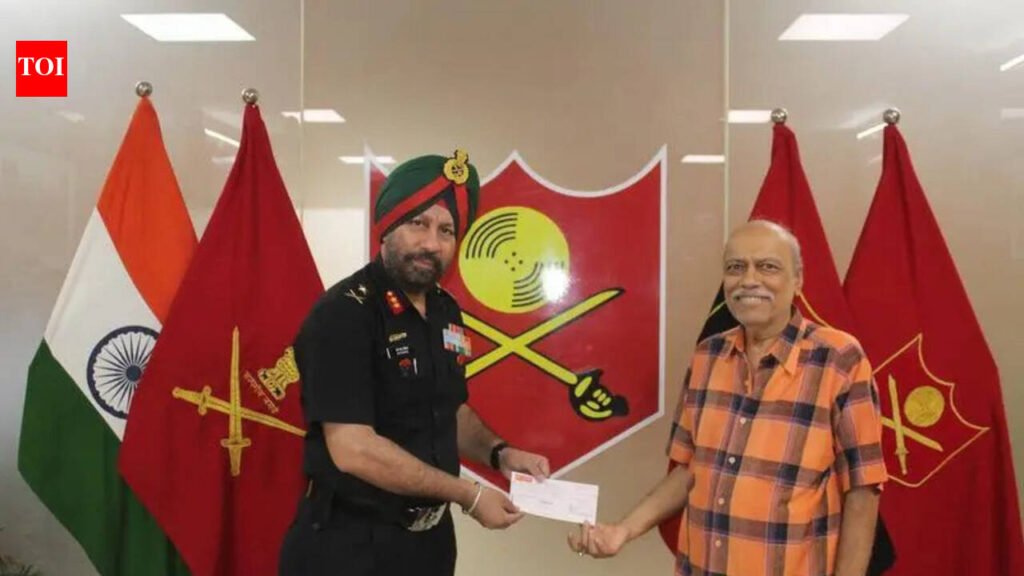World tour dream broken after wife’s death, retd banker donates Rs25L to Army | Nagpur News
