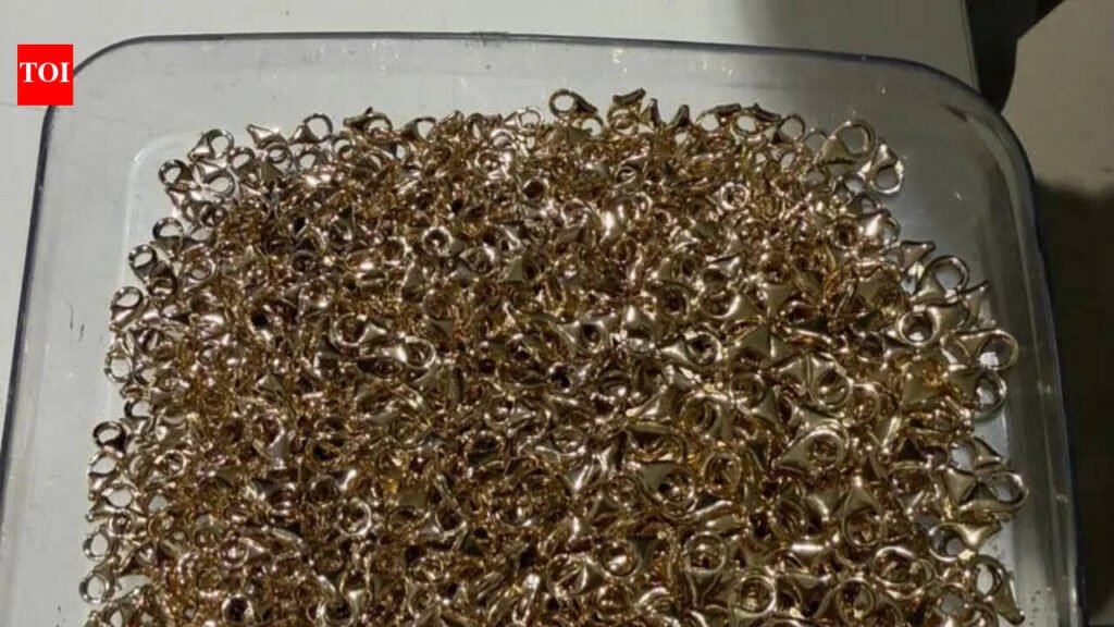 Man tries sneaking in gold worth ₹60L as hooks, arrested | Ahmedabad News
