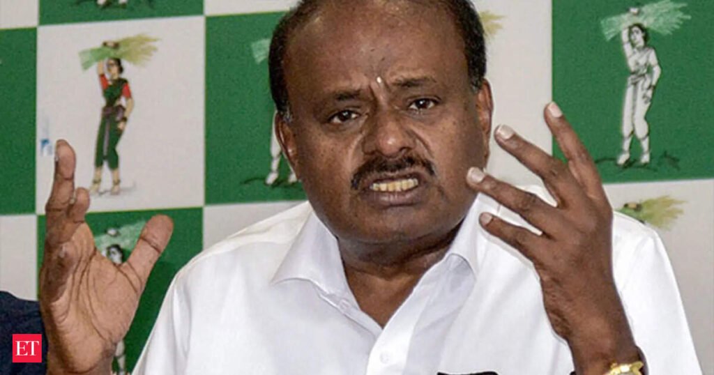Govt’s Bidadi township project aimed to benefit real estate interests, alleges union minister Kumaraswamy