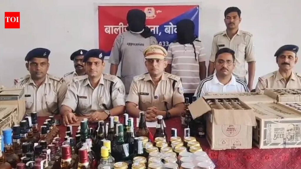 Illegal liquor seized in Bokaro, two held | Ranchi News