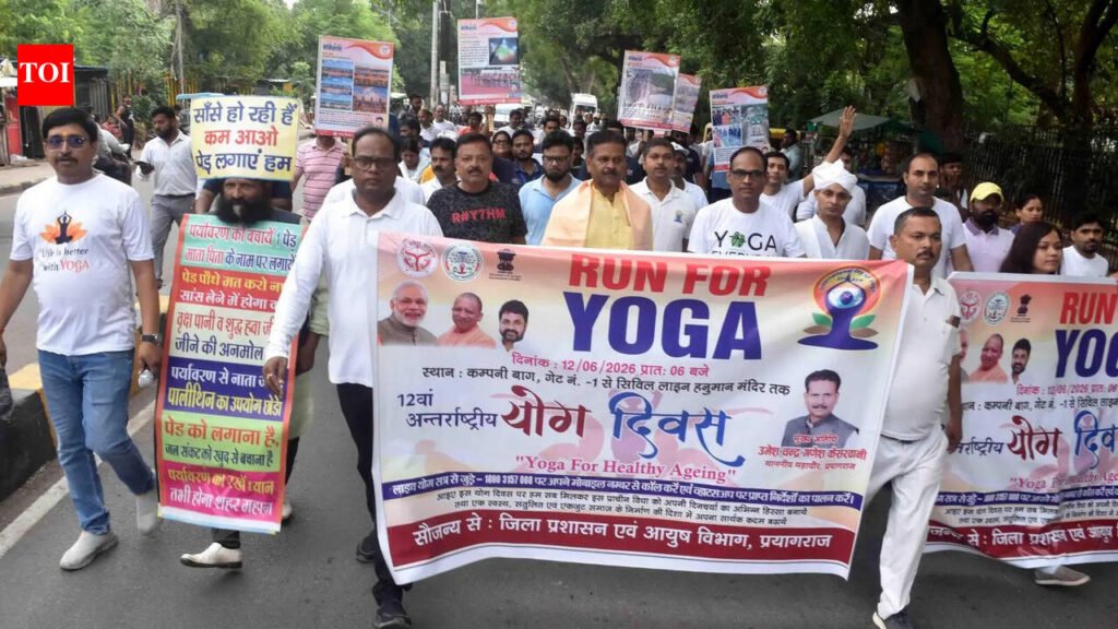 Run for yoga event held in city | Prayagraj News
