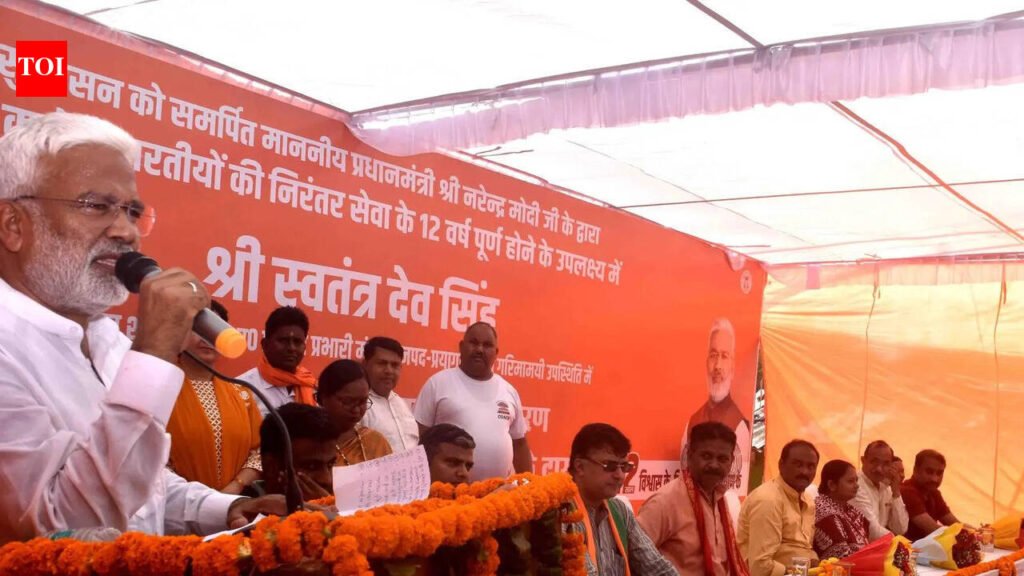‘Modi knows what poverty means’: BJP min Swatantra Dev Singh | Prayagraj News