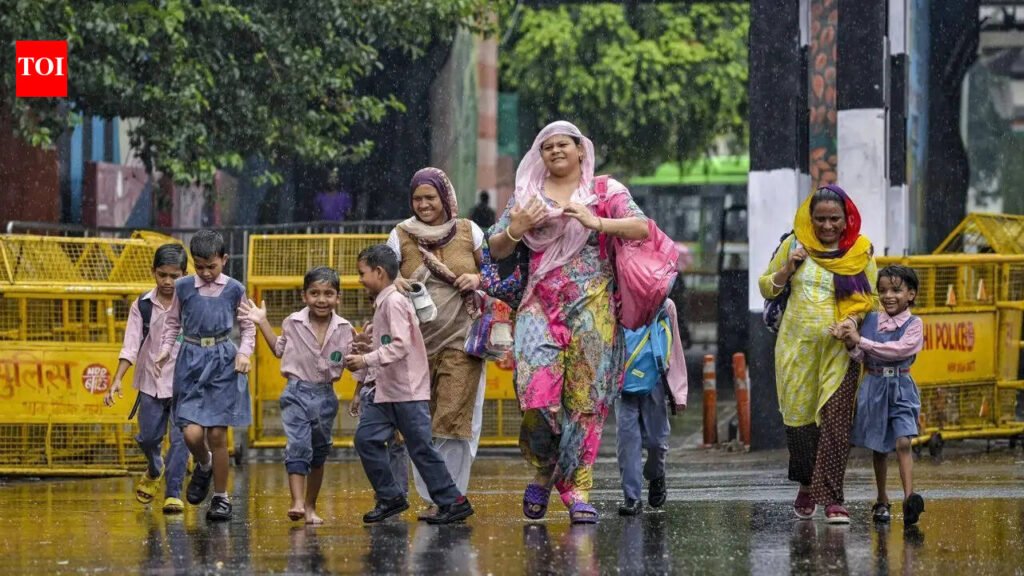 Delhi wakes up to steady rain as IMD forecasts wet spell across northwest India till June 19 | Delhi News