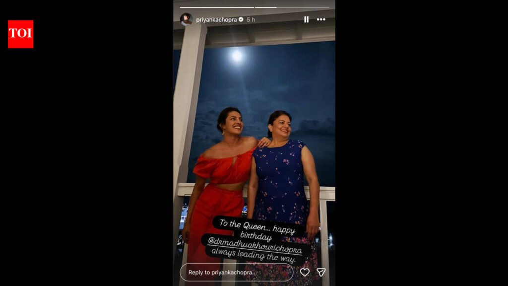 Priyanka Chopra pens heartfelt 73rd birthday note for mother Madhu Chopra: ‘To the Queen… always leading the way’ | Hindi Movie News