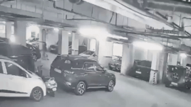 On cam, speeding car enters Noida society, hits family; mother and daughter hospitalised | Noida News