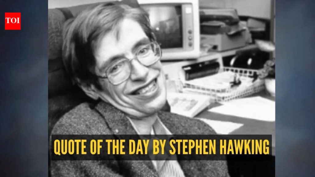 Stephen Hawking Quotes: Quote of the day for children by Stephen Hawking: “One, remember to look up at the stars and not down at your feet. Two, never give up work. Work gives you meaning and purpose and life is empty without it. Three, if you are lucky enough to find…”