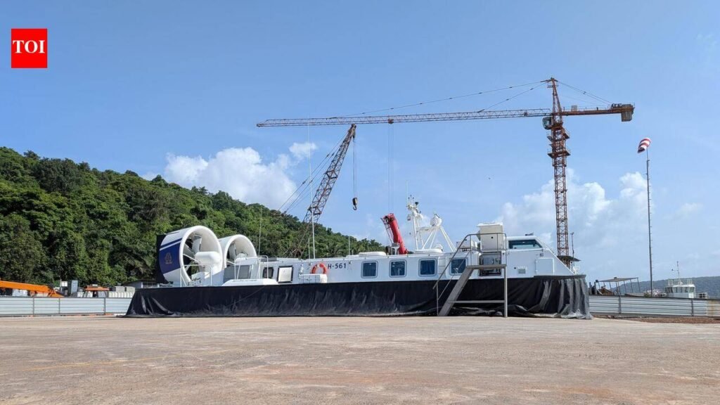 India’s first indigenously built hovercraft delivered to Coast Guard from Goa shipyard | Goa News