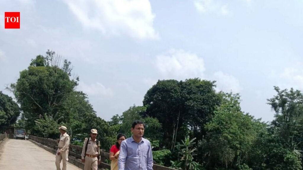 Sivasagar DC inspects flood-hit areas as Disang, Dikhow rivers swell | Guwahati News
