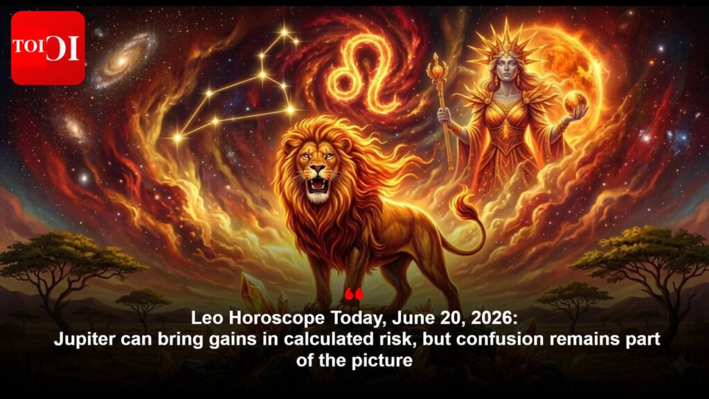 Leo Horoscope Today, June 20, 2026: Jupiter can bring gains in calculated risk, but confusion remains part of the picture
