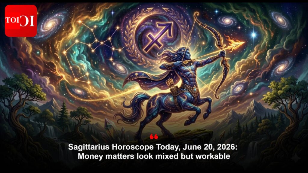 Sagittarius Horoscope Today, June 20, 2026: Money matters look mixed but workable