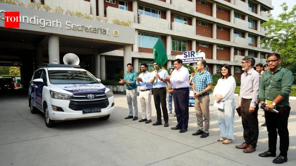 UT flags off awareness van for voter revision drive | Chandigarh News