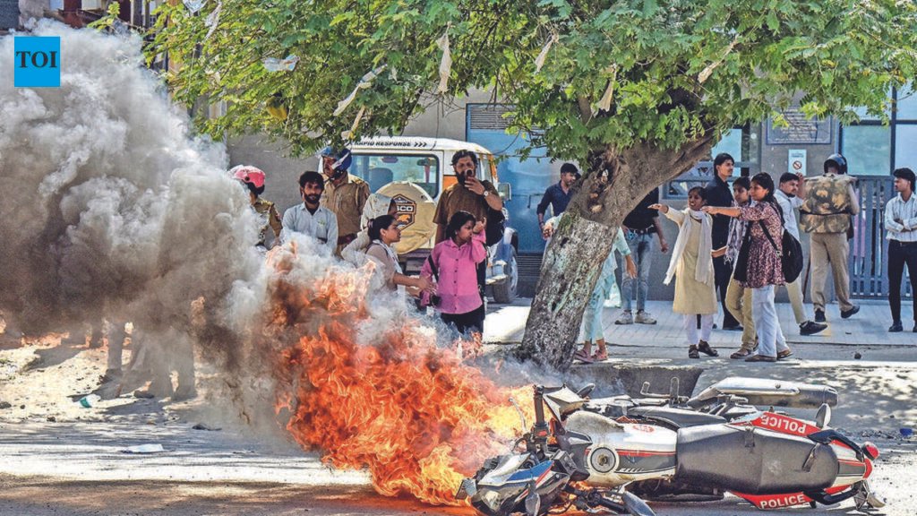 Juvenile held in Noida workers’ unrest walks out on bail after 2 months | Noida News