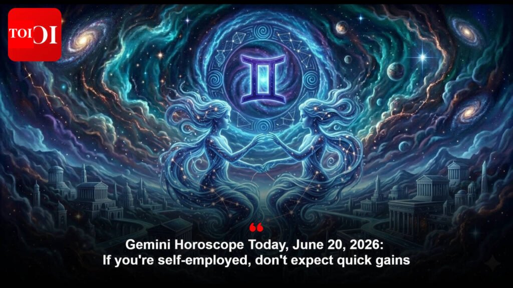 Gemini Horoscope Today, June 20, 2026: If you’re self-employed, don’t expect quick gains