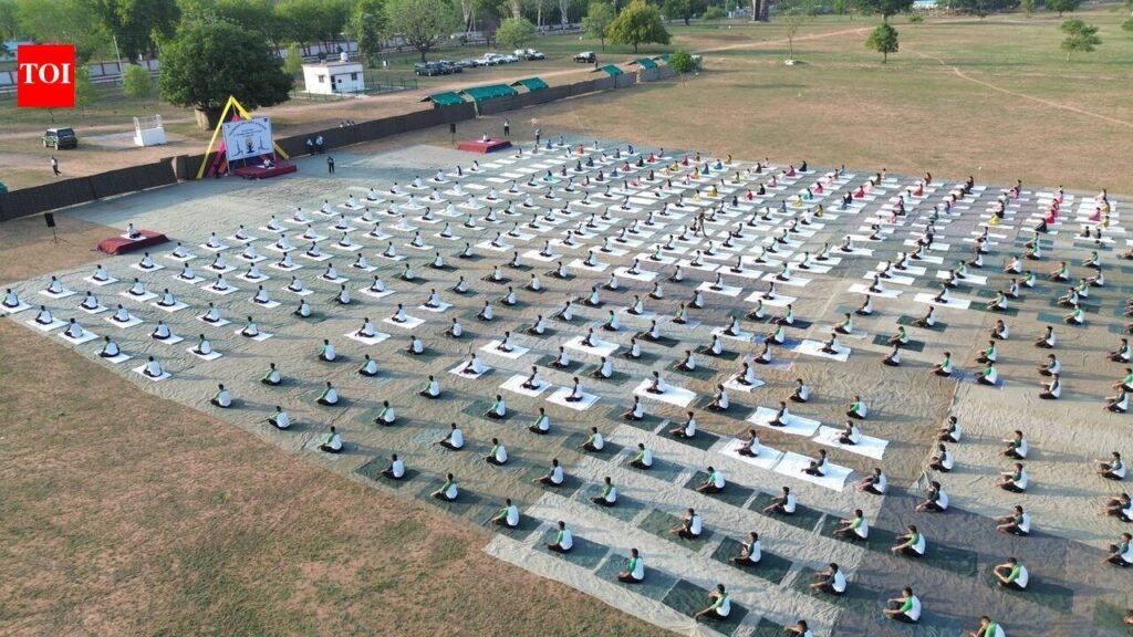 Indian Army conducts Yoga session on the eve of International Yoga Day | Kanpur News
